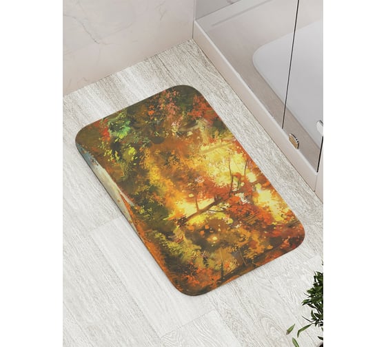 Коврик противоскользящий JoyArty "История леса" для ванной, сауны, бассейна, bath_23069 1