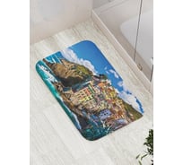 Коврик противоскользящий JoyArty "Прибрежный город" для ванной, сауны, бассейна, bath_20629