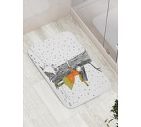 Коврик противоскользящий JoyArty "Двойные объятия" для ванной, сауны, бассейна, bath_27970