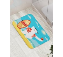 Коврик противоскользящий JoyArty "Медведь делает селфи" для ванной, сауны, бассейна, bath_17275
