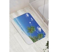 Коврик противоскользящий JoyArty "Выглядывающая пальма" для ванной, сауны, бассейна, bath_13812