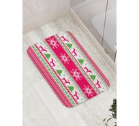 Коврик противоскользящий JoyArty "Олени в снежинках" для ванной, сауны, бассейна, bath_78075