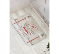 Коврик противоскользящий JoyArty "Счастливого Рождества и Нового Года" для ванной, сауны, бассейна, bath_6769