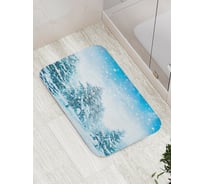 Коврик противоскользящий JoyArty "Зима в лесу" для ванной, сауны, бассейна, bath_44969