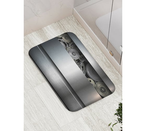 Коврик противоскользящий JoyArty "Механизм с шестеренками" для ванной, сауны, бассейна, bath_15799 1