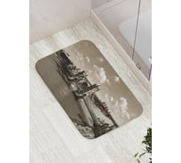 Коврик противоскользящий JoyArty "Мост в сепии" для ванной, сауны, бассейна, bath_38180