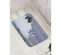 Коврик противоскользящий JoyArty "Пингвины развлекаются" для ванной, сауны, бассейна, bath_11891