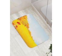 Коврик противоскользящий JoyArty "Грибы на полянке" для ванной, сауны, бассейна, bath_15985