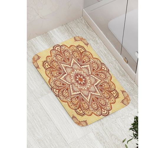 Коврик противоскользящий JoyArty "Пламенные лепестки" для ванной, сауны, бассейна, bath_16063 1