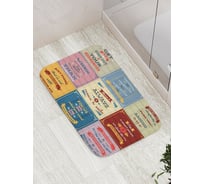 Коврик противоскользящий JoyArty "Умные мысли" для ванной, сауны, бассейна, bath_16009