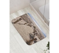 Коврик противоскользящий JoyArty "Огражденная дорожка к морю" для ванной, сауны, бассейна, bath_16126