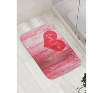 Коврик противоскользящий JoyArty "Яркое признание" для ванной, сауны, бассейна, bath_16454