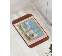 Коврик противоскользящий JoyArty "Одинокое дерево у окна" для ванной, сауны, бассейна, bath_16498