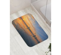Коврик противоскользящий JoyArty "Город на горизонте" для ванной, сауны, бассейна, bath_16513