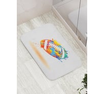 Коврик противоскользящий JoyArty "Радуга на овальном мяче" для ванной, сауны, бассейна, bath_16551