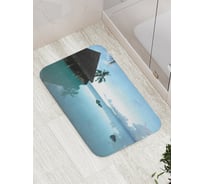 Коврик противоскользящий JoyArty "Затопленная хижина" для ванной, сауны, бассейна, bath_16515