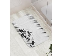 Коврик противоскользящий JoyArty "Быстрый футболист" для ванной, сауны, бассейна, bath_16539