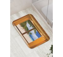 Коврик противоскользящий JoyArty "За окном жара" для ванной, сауны, бассейна, bath_16496