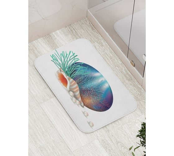 Коврик противоскользящий JoyArty "Морской жемчуг" для ванной, сауны, бассейна, bath_16625 1