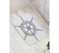 Коврик противоскользящий JoyArty "Нарисованный штурвал" для ванной, сауны, бассейна, bath_16717