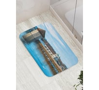 Коврик противоскользящий JoyArty "Городской лебедь" для ванной, сауны, бассейна, bath_16765