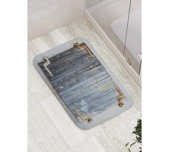 Коврик противоскользящий JoyArty "Ржавые ставни" для ванной, сауны, бассейна, bath_16667 1