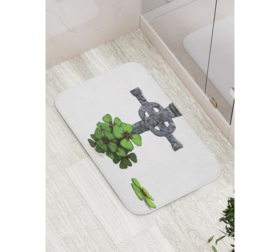 Коврик противоскользящий JoyArty "Кельтский крест" для ванной, сауны, бассейна, bath_16890 1