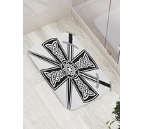 Коврик противоскользящий JoyArty "Кельтский крест и мечи" для ванной, сауны, бассейна, bath_16877