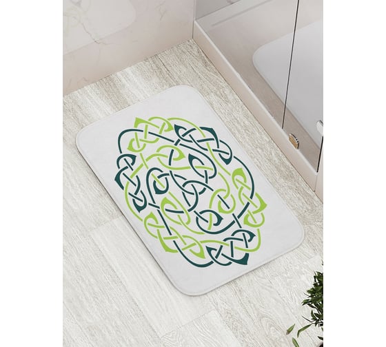 Коврик противоскользящий JoyArty "Занимательное плетение" для ванной, сауны, бассейна, bath_16896 1
