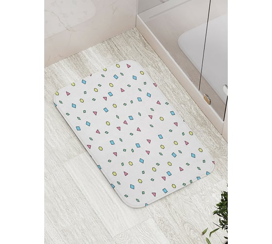 Коврик противоскользящий JoyArty "Маленькие фигуры" для ванной, сауны, бассейна, bath_16792 1