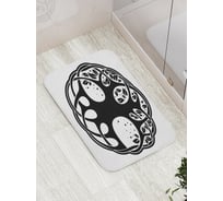 Коврик противоскользящий JoyArty "Дерево в символе" для ванной, сауны, бассейна, bath_16895