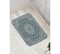Коврик противоскользящий JoyArty "Плетенные круги" для ванной, сауны, бассейна, bath_16892