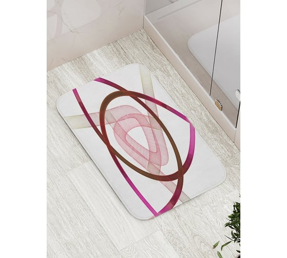 Коврик противоскользящий JoyArty "Галактические тоннели" для ванной, сауны, бассейна, bath_16989 1