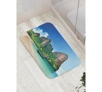 Коврик противоскользящий JoyArty "Долгожданное прибытие" для ванной, сауны, бассейна, bath_17130