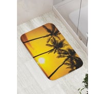 Коврик противоскользящий JoyArty "Пальмовое трио" для ванной, сауны, бассейна, bath_17135
