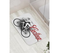 Коврик противоскользящий JoyArty "Езда на велосипеде" для ванной, сауны, бассейна, bath_17320