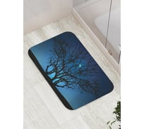 Коврик противоскользящий JoyArty "Куст скрывает луну" для ванной, сауны, бассейна, bath_17218