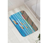 Коврик противоскользящий JoyArty "Соревнование пловцов" для ванной, сауны, бассейна, bath_17499