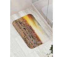 Коврик противоскользящий JoyArty "Поломанный мост" для ванной, сауны, бассейна, bath_17482