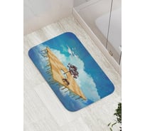 Коврик противоскользящий JoyArty "Конь на воздушном поле" для ванной, сауны, бассейна, bath_17334
