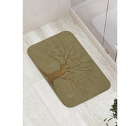 Коврик противоскользящий JoyArty "Кривое дерево" для ванной, сауны, бассейна, bath_17208
