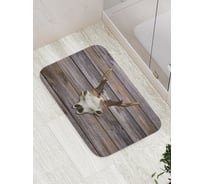 Коврик противоскользящий JoyArty "Череп антилопы" для ванной, сауны, бассейна, bath_17530