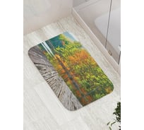 Коврик противоскользящий JoyArty "Прибрежный лес" для ванной, сауны, бассейна, bath_17592