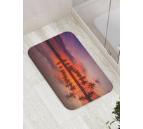 Коврик противоскользящий JoyArty "Пальмовый строй" для ванной, сауны, бассейна, bath_17593