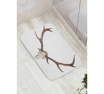 Коврик противоскользящий JoyArty "Длинные рога" для ванной, сауны, бассейна, bath_17534