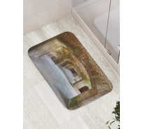 Коврик противоскользящий JoyArty "Кирпичные коридоры" для ванной, сауны, бассейна, bath_17843