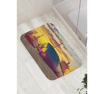 Коврик противоскользящий JoyArty "Океанский порт" для ванной, сауны, бассейна, bath_17814