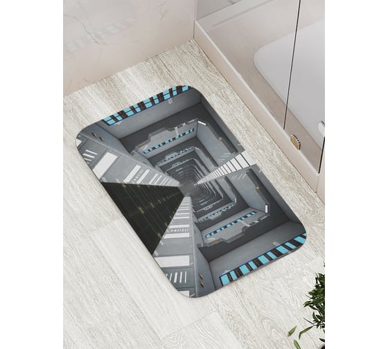 Коврик противоскользящий JoyArty "Современный небоскреб" для ванной, сауны, бассейна, bath_17851