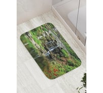 Коврик противоскользящий JoyArty "Речной водопад" для ванной, сауны, бассейна, bath_17883