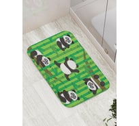 Коврик противоскользящий JoyArty "Добрые панды" для ванной, сауны, бассейна, bath_17648